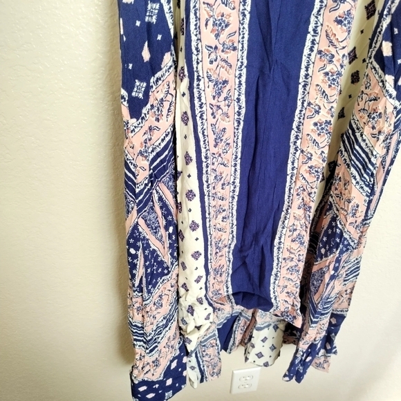 Anthropologie Maeve Summertide Midi High Low Flounce Sleeve Dress Loose sz S - Picture 4 of 8